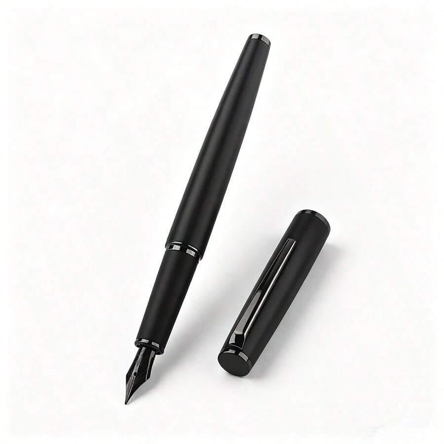 Jinhao 95 Metal Fountain Pen Classic Matte & Bright Barrel F Nib Smooth Writing Business Signature Pen Office Gift Stationery - 95 - View 1