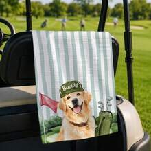 Golf Towel 40x60cm  Pet Portrait Golf Towel, Gift For Dog Dads, An Essential Item For Golf Enthusiasts - Multicolor - View 5