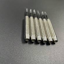 Easytoday 新款 6 件組飛鏢針頭,新花紋,運動與娛樂飛鏢配件 - 銀色 - 查看 6