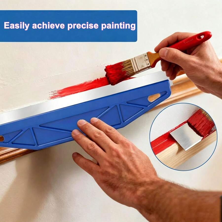 2pcs Wall Edge Painting Tool Set, Professional Edge Trimming Paint Tool, Suitable For Car Film, Glass, Sticker Removal, Refrigerator Defrosting, Wallpaper Cutting, Wall Coating Tool, And Home Daily DIY - Multiple Styles - View 1