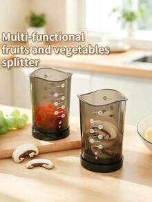 Multi Functional Vegetable Mushroom Fruit Slicing Cup - Durable Plastic Food Chopper, Manual Kitchen Tool, Quick Meal Preparation, Dishwasher Washable - Suitable For Home Cooking And Professional Kitchens, Essential For Busy Mothers - Black - View 14