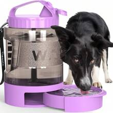 Portable Large Dog Water Bottle 77oz Leak Proof Travel Pet Water Dispenser For Hiking Camping And Outdoor Walks - Purple - View 1