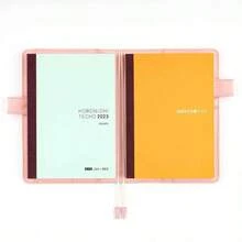 HOBONICHI 手帳 2023 アクセサリー の方眼ノート（A6) 3. 7ミリ方眼 240ページ - イエロー - チェックする 6