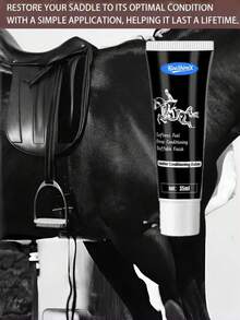2pcs Instant Leather Revitalizer Cream | Deep Nourishing Moisturizing Lubrication | Saddle Safety Formula | Repairs Cracked Stiff Leather | Suitable For Tack/Boots/Handbags/Belts | With Sponge Easy Application - Saddle Moisturizing Repair Cream - View 8
