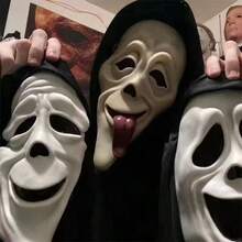 Halloween Cosplay Screaming Horror Props Mask, Breathable Skeleton Mask Horror Party Halloween Role-Playing Props - View 2