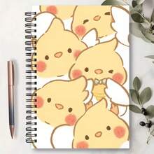 Cute Yellow Duck Puzzle Cover Spiral Notebook High-Quality Inner Pages Ideal Gift For Friends Exquisite Study And Office Supplies Durable Spiral Binding, Pen Not Included - One Book (50 Pages, 100 Pages) - View 5