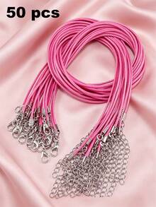 10/50/100pcs Multi-Color Multi-Layer Cord Necklace, Retro Punk Jewelry Necklace - Necklace Cord - View 50