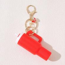 Cup Mini Tumbler Keychain Accessories Cute Cup Keychain With Flower Purse Handbag Backpack For Women School Car Accessories Goth - Multicolor - View 9