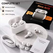 Wireless Noise Cancelling Earbuds With Adaptive Sound, Immersive Audio, Heart Rate & Fitness Tracking, Real-Time Translation, Long Battery Life, Comfortable Secure Fit, Perfect For Work, Travel, Sports & Everyday Use - White - View 2