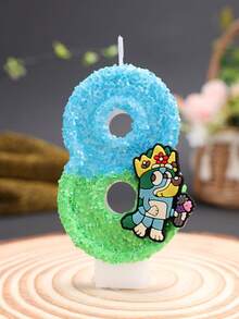 精緻數位蠟燭，派對小禮物，生日紀念數位蠟燭，派對裝飾與佈置，貼紙，桌面，文具，遊戲 - 卡通 - 查看 24