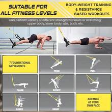 1 Set Gym Resistance Training Kit - Full Body Home Fitness Set, Includes Suspension Training Straps, Door Anchor, Handles And Storage Bag, Suitable For Strength Training, Flexibility Exercises And Indoor/Outdoor Fitness - A - View 5