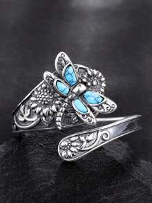 1pc Vintage Ring, Suitable For Women, Suitable For Wedding, Engagement, Anniversary Party, Valentine's Day Gift - 1# - View 4