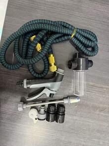 Portable High Pressure Car Wash Water Gun Hose Kit, 3/4" And 1/2" Quick Connect Adapters, Multi-Function Garden Soft Pipe Nozzle, Adjustable Thickened Rod Sprayer, Suitable For Car Cleaning And Pet Cleaning - View 20