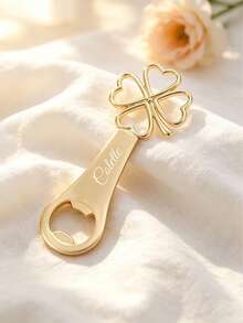 Custom Heart-Shaped Bottle Opener, Heart Clover Bottle Opener, Wedding Party Favor, Birthday Party Beer Opener - Multicolor - View 5