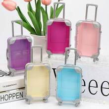 1pc Mini Suitcase - Durable Colorful ABS Trolley Bag, Suitable For Teens And Storage Use - Dollhouse - Perfect For Travel, Parties And Small Item Organization. (Multiple Colors Available) - Multicolor - View 1