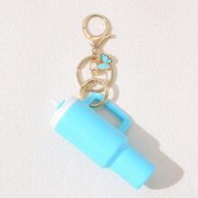Cup Mini Tumbler Keychain Accessories Cute Cup Keychain With Flower Purse Handbag Backpack For Women School Car Accessories Goth - Multicolor - View 10