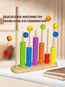 Juguete educativo de cuentas de colores para niños, juego de mesa de entrenamiento de concentración, regalo educativo para bebés - Multicolor - Ver 3