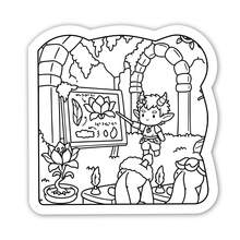 GDTME 2027 New Halloween Atmosphere Coloring Book, 20*20cm Square Format, 24 Pages. Interior Features Cute Fox, Rabbit, And Little Yellow Duck Carving Pumpkins In Autumn Illustrations, Bold Lines For Easy Coloring. Suitable For Teenagers' Daily Leisure And Relaxation, Can Be Used As A Creative Small Gift. - LJ-325 (Halloween Atmosphere) - View 3