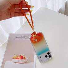 1pc Women's Luxury Rhinestone Lucky Bag Leather Short Phone Case With Wrist Strap And Handbag Chain, Anti-Loss Durable Lanyard For Travel - Multicolor - View 5