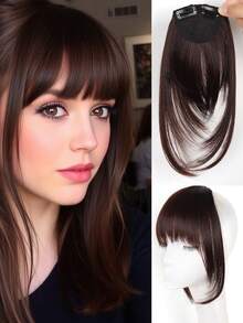 With Bangswomen's Hair Replacement, Covers Gray Hair, Fluffy And Natural, Seamless Layered Wig For The Forehead,Wig Bangs - Multicolor - View 11