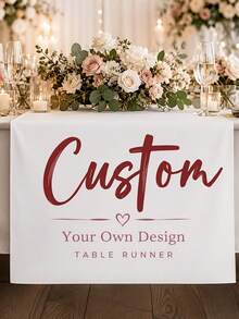 Custom Company Logo Table Runner, Personalized Exhibition Market And Store Booth Display Banner - Multicolor - View 7