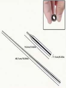 1件可伸縮不鏽鋼火吹風器－便攜式戶外探險必需品，露營與徒步裝備－適用於燒烤、露營與生存 - 彩色 - 查看 6