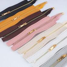 Resleting Logam dengan Perangkat Keras Warna Emas - Tersedia dalam Berbagai Warna, untuk Tas Tangan, Proyek, Ekspansi Perangkat Keras - Komponen Tahan Lama dan Bergaya untuk Membuat Dompet, Dompet DIY - beraneka warna - View 3