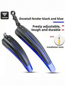 TOSUOD Mountain Bike Mudguard, Universal Front And Rear Wheel Mud Guard, Quick Release Installation, Stable And No Shaking, Effectively Blocks Mud And Water Splashing, Essential Protective Accessory For All Types Of Mountain Bikes, Commuting And Off-Road Cycling - Multicolor - View 7