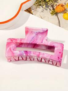 10pcs/5/2/1/Set Marble Pattern Women's Hair Claw, Strong Grip Egg-Shaped Patchwork Color Hair Clip, Bridal Accessories, Halloween Accessories, Autumn Accessories, Autumn Decoration Hair Accessories, Back To School Essentials (Random Color) - Multicolor - View 9