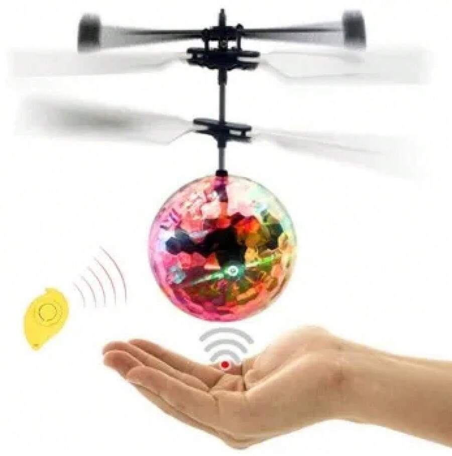 Avión Eléctrico de Control Remoto para Niños con Luces LED, Quadcopter Duradero para Niños y Niñas, Helicóptero de Control Remoto para Exteriores - sil - Ver 1