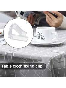 24pcs/16pcs/8pcs Tablecloth Clips, Transparent Non-Slip Fixing Clips, Kitchen Tablecloth Clips, Home Tablecloth Non-Slip Fixing Device, Wholesale, Plastic Tablecloth Clips, Tablecloth Fixing Device, Suitable For Outdoor Tablecloth Clips, Picnic, Wedding, Camping, Restaurant, Meeting, Party, Holiday And Other Occasions. - Multicolor - View 2