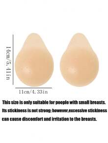 Silicone Nipple Covers, Reusable Invisible Self-Adhesive Breast Pads, Suitable For Backless Dresses, Weddings, Parties - Multicolor - View 2