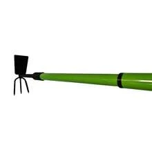 50cm Green Fiber Handle Flat Three-Tine  Garden Tool, Durable Ergonomic Gardening Hand Tool For Weeding & Cultivating - C - View 6