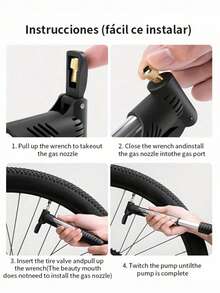 TOSUOD Single Portable Bicycle Mini Air Pump, Small Inflation Cylinder, Universal For Road And Mountain Bikes, Lightweight Compact Easy Storage, Outdoor Cycling Commuting Emergency Tire Repair Inflation Tool Accessory, Perfect For Mountain Bikes, Road Bikes, Basketball And Soccer! - Multicolor - View 8