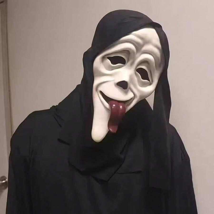 Halloween Cosplay Screaming Horror Props Mask, Breathable Skeleton Mask Horror Party Halloween Role-Playing Props - View 1