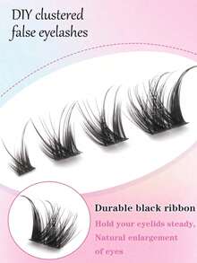 64/104 Clusters Korean Refined Anime Style False Eyelashes, C Curl Natural Flirty Design, Suitable For Beginners, 8-13mm Length Eyelash Clusters, Independent False Eyelash Clusters, Suitable For Home DIY, Reusable, Suitable For Beginners, Soft And Fluffy Eyelash Clusters, Mixed Lengths. - C - View 6