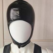 1件裝新款萬聖節優雅神秘人造皮革面具，適用於萬聖節、聖誕節裝扮、LARP派對、角色扮演、舞台表演及化裝舞會酒吧 - 1個(顏色隨機) - 查看 2