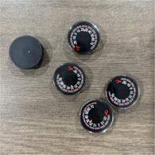 Mini Round 27mm Plastic Thermometer, Suitable For Home, Outdoor, Car, Household Temperature Measurement - 3PCS - View 2
