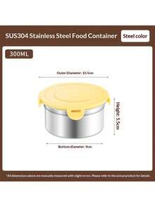 Stainless Steel Airtight Meal Prep Containers. Leak-Proof, Portable, Fridge & Freezer Friendly, Microwave Friendly. Stainless Steel Lunch Box For Long-Lasting Food Freshness, Kitchen Storage Solution - Multicolor - View 21