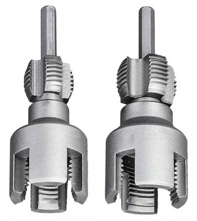 Kit 2 Abridores De Rosca Interna Externa Tubos PVC 1/2  3/4