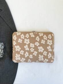 Jacquard Minimalist Luxury Multi-Size Laptop Tablet Storage Bag Computer Case - Khaki - View 7