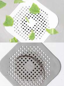 4pcs/2pcs Anti-Clogging Drain Filter, Kitchen Sink Anti-Clogging, Bathtub/Shower/Bathroom Drain Cover, Soft Rubber Fit Prevents Shifting, Bathroom Drain Anti-Clogging Filter Cover, Tight Fit, Durable Plastic Mesh, Kitchen And Bathroom Essential. - View 6