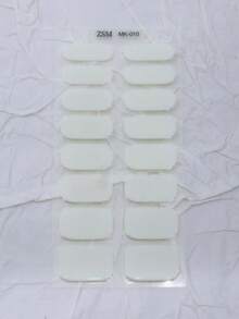 Gel Nail Strips, Nail Gel Stickers Work With Any UV Lights, Long-Lasting Nail Wraps, Stick On Nails For Women Easy To Apply & Remove - White - View 6