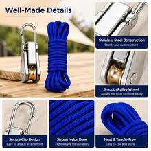 1 Paket Pengencang Tali dengan Rol, Pengatur Paracord & Alat Pengikat Pengunci Tanpa Simpul untuk Berkemah, Berperahu, Terpal & Perlengkapan Luar Ruangan - Berbagai gaya - View 5
