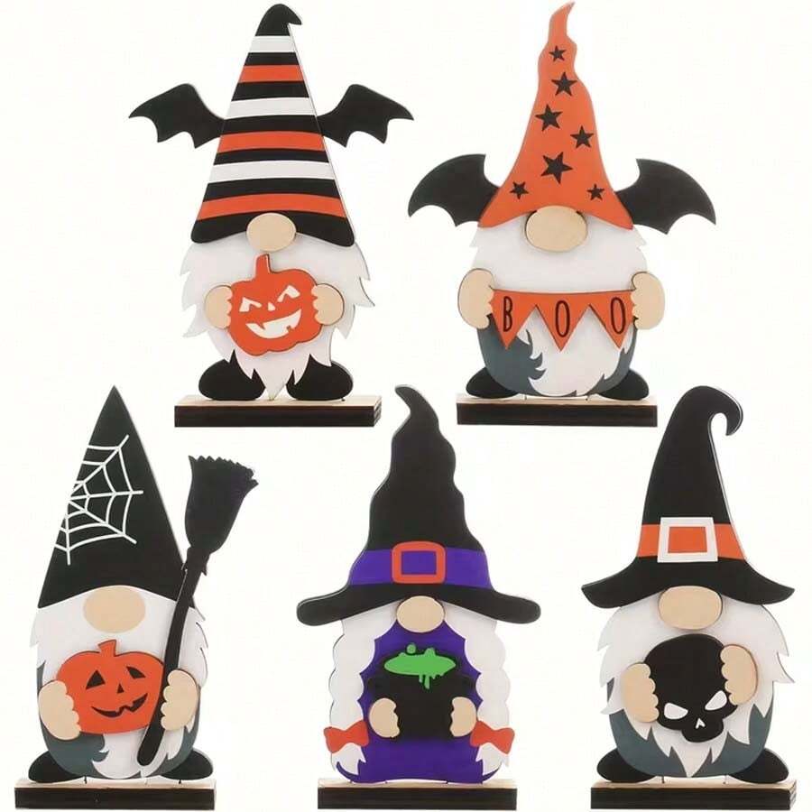 1pc Halloween Old Man Figurine, Halloween Tabletop Centerpiece Decoration, Used For Home Indoor Holiday Party Decor, Halloween Tabletop Ornament, Christmas Decoration Figurine - View 1
