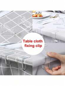 24pcs/16pcs/8pcs Tablecloth Clips, Transparent Non-Slip Fixing Clips, Kitchen Tablecloth Clips, Home Tablecloth Non-Slip Fixing Device, Wholesale, Plastic Tablecloth Clips, Tablecloth Fixing Device, Suitable For Outdoor Tablecloth Clips, Picnic, Wedding, Camping, Restaurant, Meeting, Party, Holiday And Other Occasions. - Multicolor - View 5
