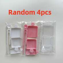 4pcs Cute Pink Cat Paw Shaped Sorting Tools Set, Including Sorting Tray, Storage Box And Tweezers. Suitable For Children And Adults DIY Use, Applicable For Bead Assembly, Jewelry Making And Bead Decoration Organization Kit. - Multicolor - View 16