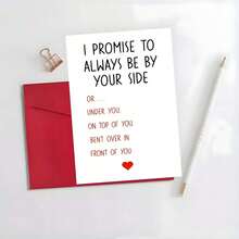 OBOVAY 1pc Naughty Anniversary Card For Him, Humorous Valentine's Day Birthday Card, Christmas Card For Husband/Boyfriend, Personalized Birthday Card - View 3