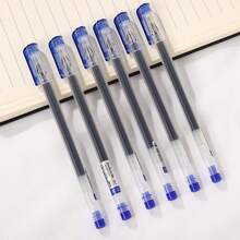 10 buah Pulpen Gel Tinta Cepat Kering Ujung Halus 0,38mm, Pegangan Ergonomis, Cocok untuk Ujian dan Menulis di Kantor - A - View 2