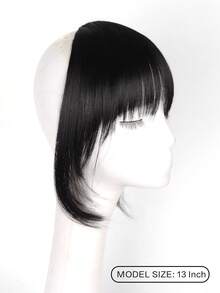 With Bangswomen's Hair Replacement, Covers Gray Hair, Fluffy And Natural, Seamless Layered Wig For The Forehead,Wig Bangs - Multicolor - View 5
